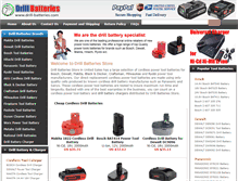 Tablet Screenshot of drill-batteries.com